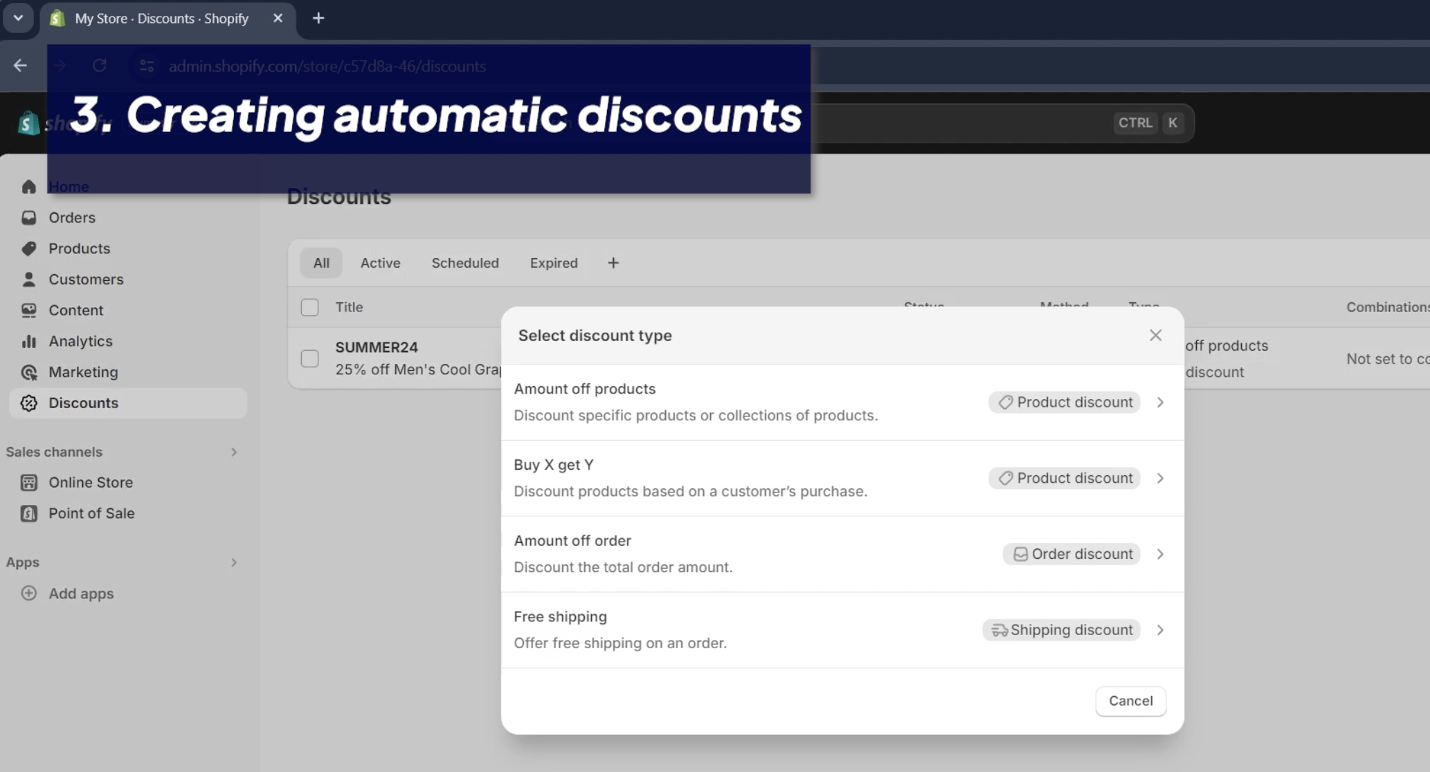 Learn how to set up automatic discounts in Shopify that apply directly at checkout without needing a discount code. Simplify the shopping experience for your customers and boost conversions.